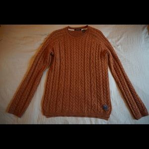 Scotch & Soda brown wool/yak blend knit sweater. Size Large (fits like a medium)
